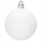 Set globuri si decoratiuni de Craciun, 101 piese, diverse dimensiuni, alb