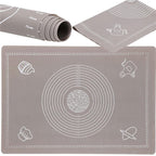 Plansa din silicon alimentar de framantat aluat, rezistenta la temperaturi ridicate, 65x45cm, gri