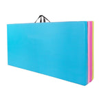 Saltea fitness groasa, dimensiune XXL, pentru antrenamente gimnastica, 240x120x5 cm, multicolor