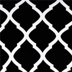 Set 4 huse universale pentru scaun, marime universala, poliester si spandex, 45 x 60 cm, negru alb