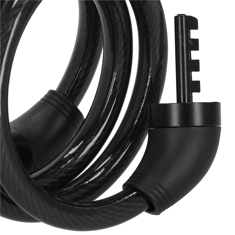 Lant antifurt bicicleta si trotineta, inchidere cifru, lungime 95 cm, Otel, Negru