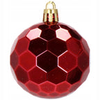 Set globuri si decoratiuni de Craciun, 105 piese, diverse dimensiuni, alb rosu