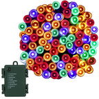 Instalatie lumini de exterior pentru gradina, 5 metri, 50 LED-uri, cu baterii, multicolor