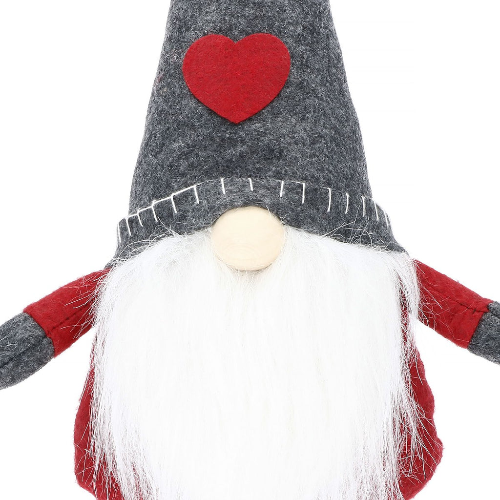 Figurina Craciun, Spiridus, picioare telescopice, inaltime extensibila 52-67cm