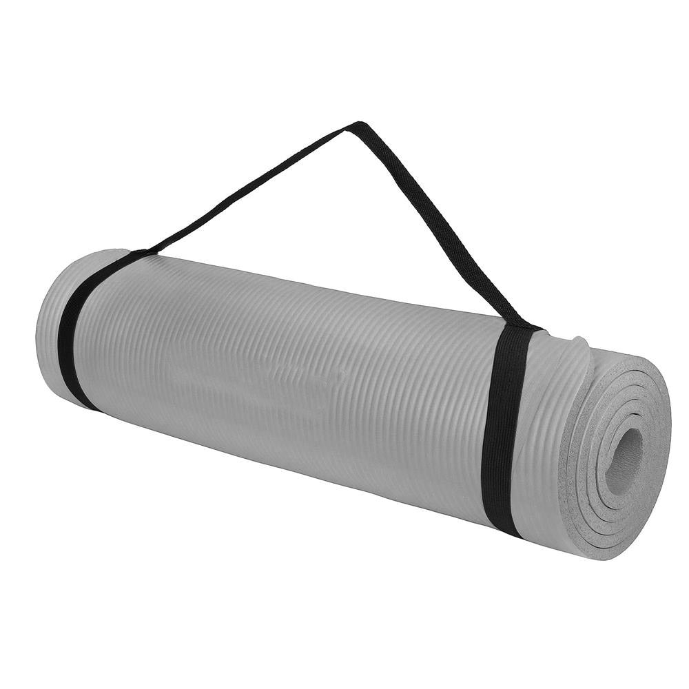 Saltea fitness/yoga/pilates, spuma NBR, 183x61x1.5 cm, gri