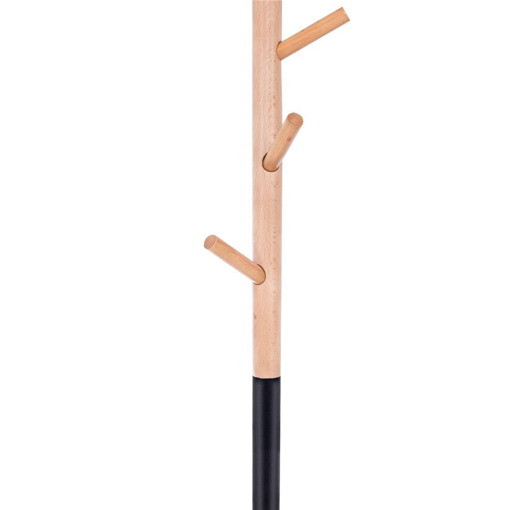 Cuier tip pom din metal , 6 agatatoare, 180cm, negru maro