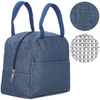 Geanta frigorifica cu izolatie termica pentru mancare, 21x10x23cm, albastru