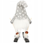 Figurina Craciun, Spiridus pe schiuri, inaltime 33cm