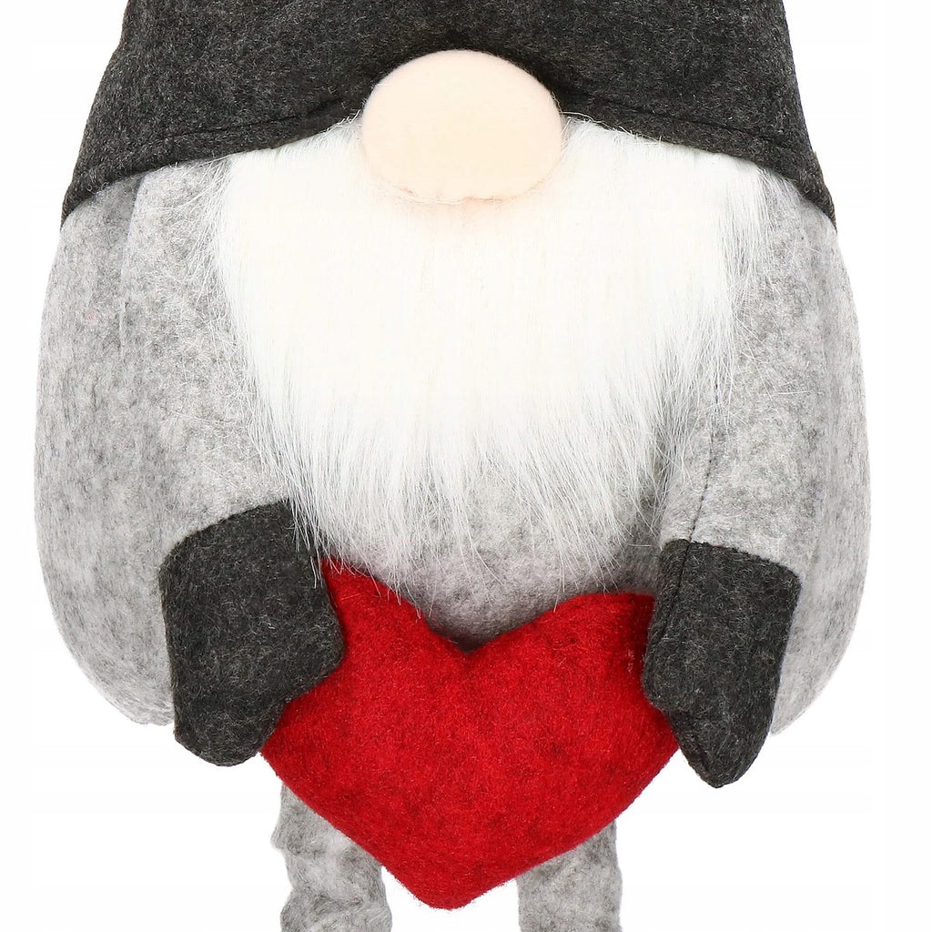 Figurina Craciun, Spiridus, picioare telescopice, inaltime extensibila 63-93cm