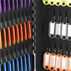 Cutie metalica din otel pentru 100 chei, echipata, 30x24x7cm, neagra