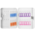 Cutie metalica din otel pentru 48 chei, echipata, 25x20x7.5cm, alba