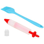 Set patiserie cu platou rotativ, 37 piese cu sabloane pentru ornarea prajiturilor