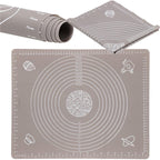 Plansa din silicon alimentar de framantat aluat, rezistenta la temperaturi ridicate, 50x40cm, gri