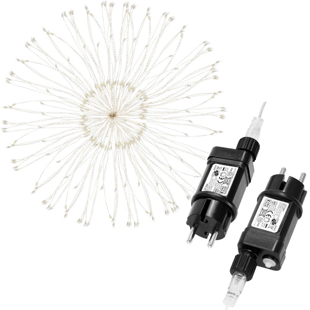 (DL) Instalatie lumina decorativa STAR cu 100 LED-uri, diametru 40cm, telecomanda, iluminare multicolora