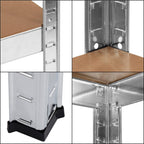 Raft cadru metalic modular pentru depozitare, 5 polite, 180x100x60cm, sarcina 1000kg