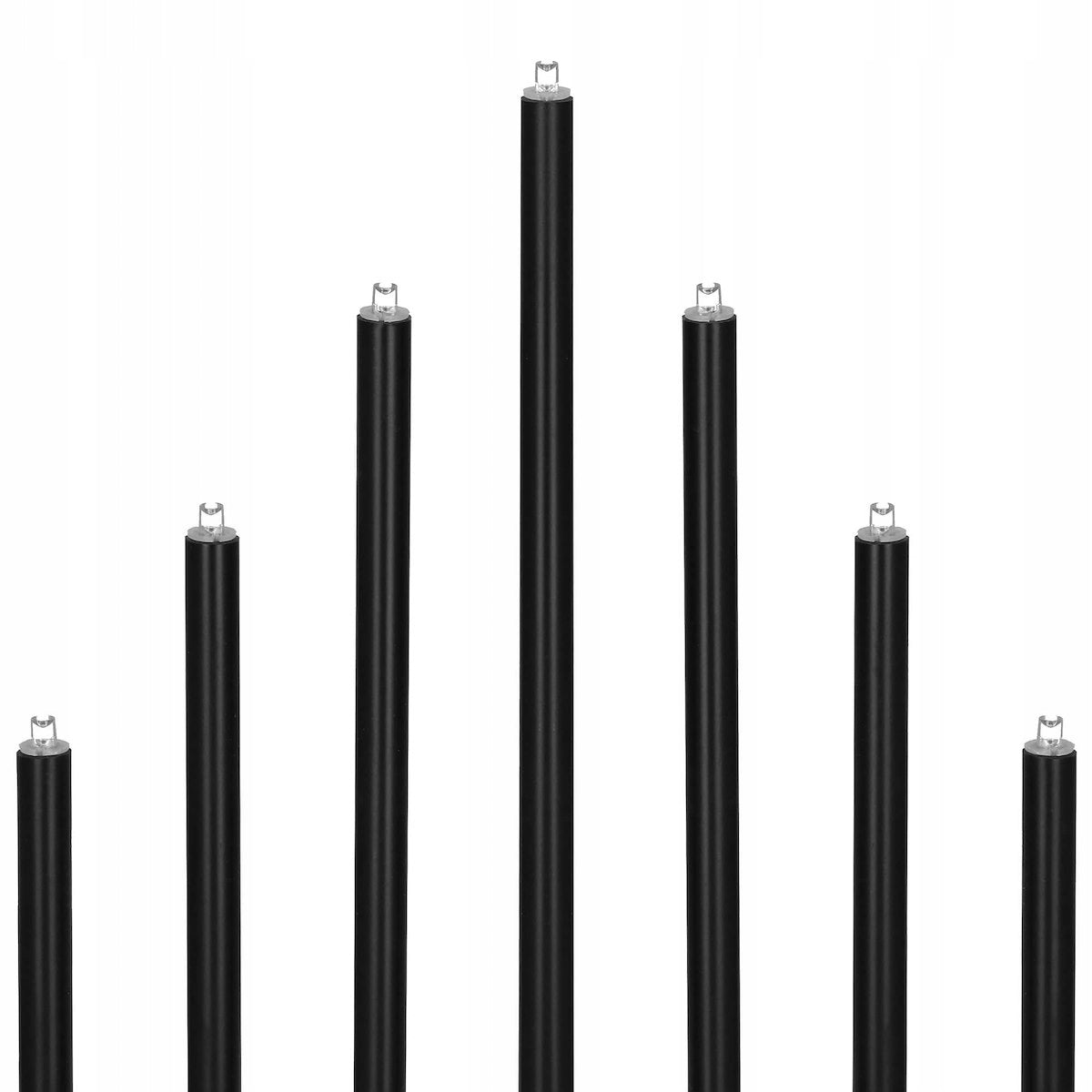 Lumanari decorative de Craciun, 9 becuri tip LED, culoare negru