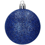 Set globuri de Craciun, 30 bucati, 3 modele, 6cm, albastru