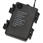 Instalatie lumini de exterior pentru gradina, 9 metri, 120 LED-uri forma cristal, cu baterii, alb