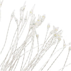 (DL) Instalatie lumina decorativa STAR cu 100 LED-uri, diametru 30cm, alimentare baterii, iluminare galbena