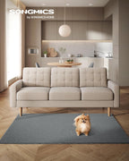 SONGMICS Covor decorativ antiderapant, lavabil la masina, 120x170 cm, gri