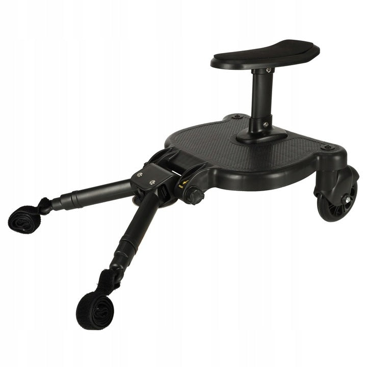 Platforma pentru carucior 55x33x36 cm, cu sezut pentru al doilea copil, montaj rapid, compatibilitate universala, neagra