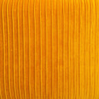 Taburet Atmosphera Solaro rotund cu baza aurie, 35x41 cm, galben mustar