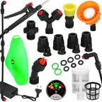 Pompa de stropit electric rucsac 16L, cu acumulator, 6 duze, lance telescopica si presiune reglabila