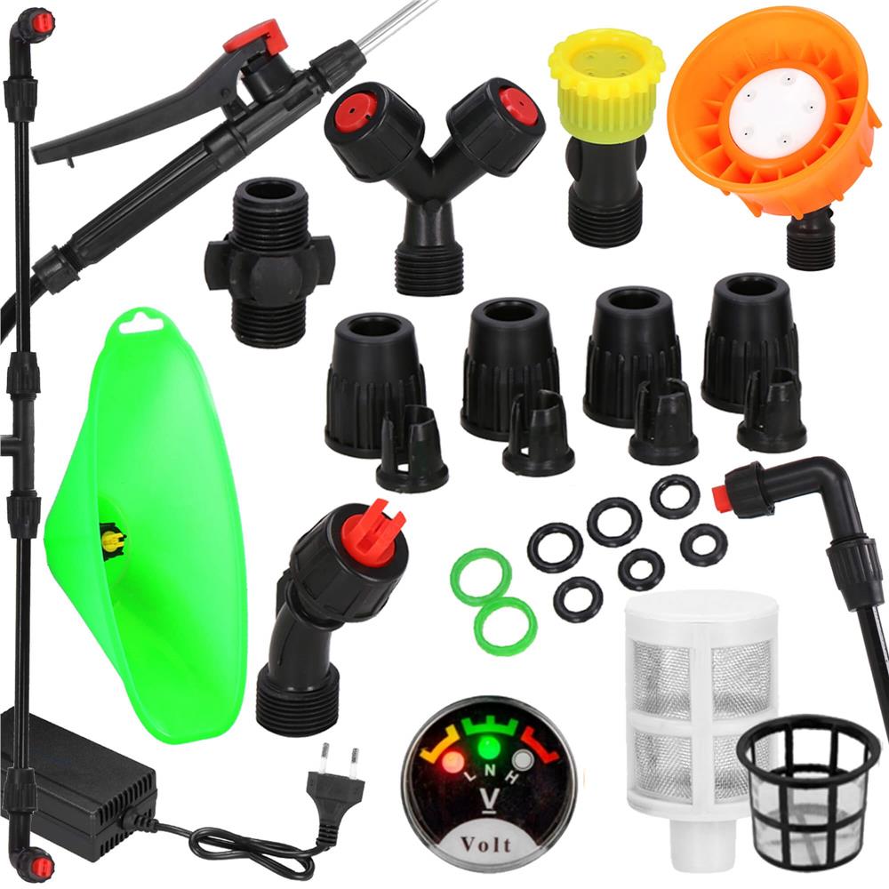 Pompa de stropit electric rucsac 16L, cu acumulator, 6 duze, lance telescopica si presiune reglabila