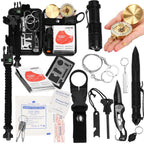 Kit de supravietuire turistic multifunctional camping, vanatoare, pescuit, 19 piese