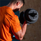 Set de greutati multifunctionale transformabil in gantere, kettlebell, haltera, total 29 kg