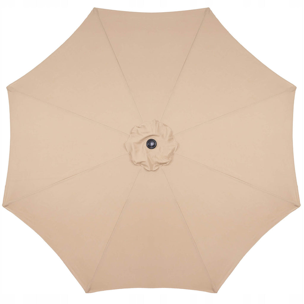 Umbrela terasa gradina, cu manivela si inclinare, diametru 300cm, Taupe