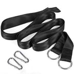 SONGMICS Hamac dublu, accesorii de prindere cu chingi si carabiniere, 210x150 cm, 300 kg, albastru