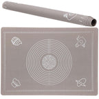 Plansa din silicon alimentar de framantat aluat, rezistenta la temperaturi ridicate, 65x45cm, gri