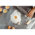 Plansa din silicon alimentar de framantat aluat, rezistenta la temperaturi ridicate, 50x40cm, gri