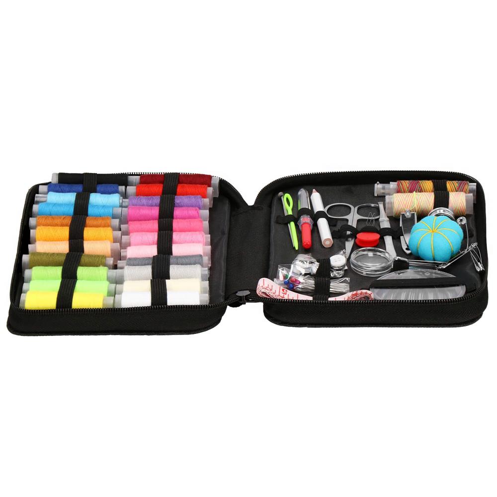 Set articole de cusut cu geanta de depozitare, 100 piese