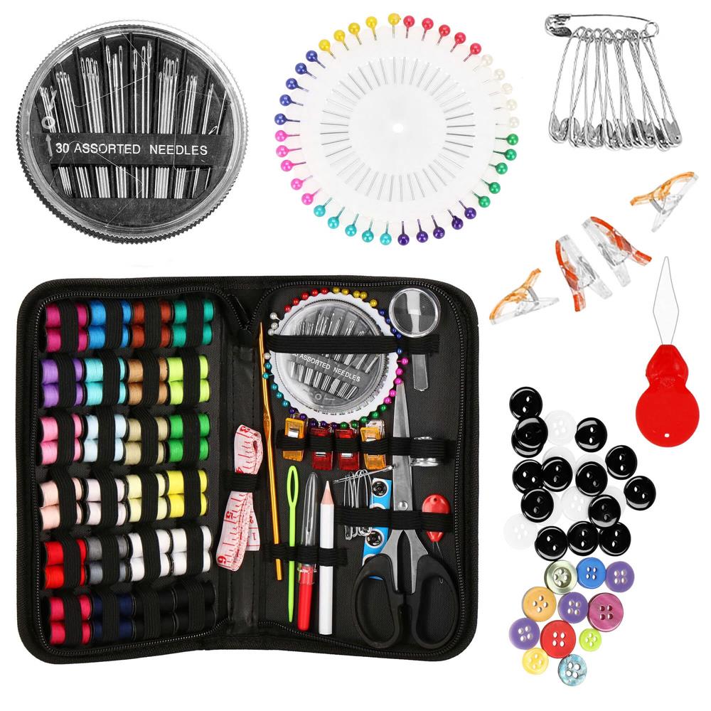 Set articole de cusut cu geanta de depozitare, 172 piese