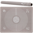 Plansa din silicon alimentar de framantat aluat, rezistenta la temperaturi ridicate, 50x40cm, gri