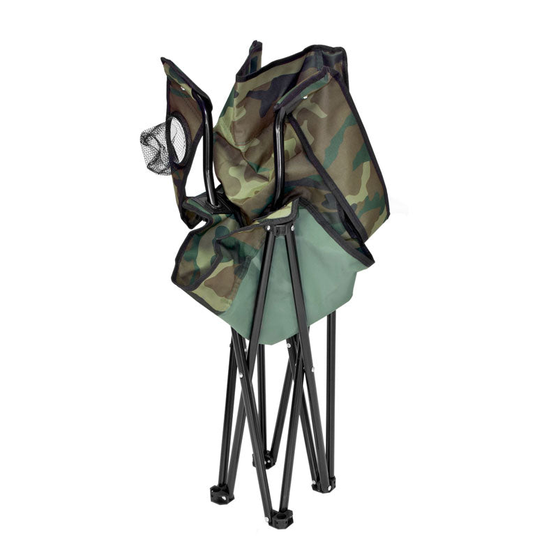 Scaun pliabil camping sau pescuit , suport pahar, camuflaj