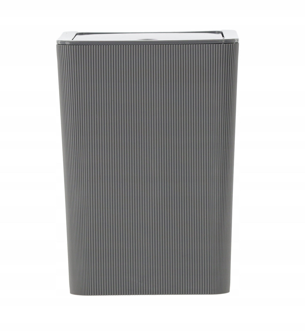 Set de accesorii pentru baie din plastic, 5 piese, gri