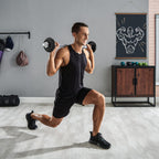 SONGMICS Set gantere si haltera reglabile, integral din otel, 20kg