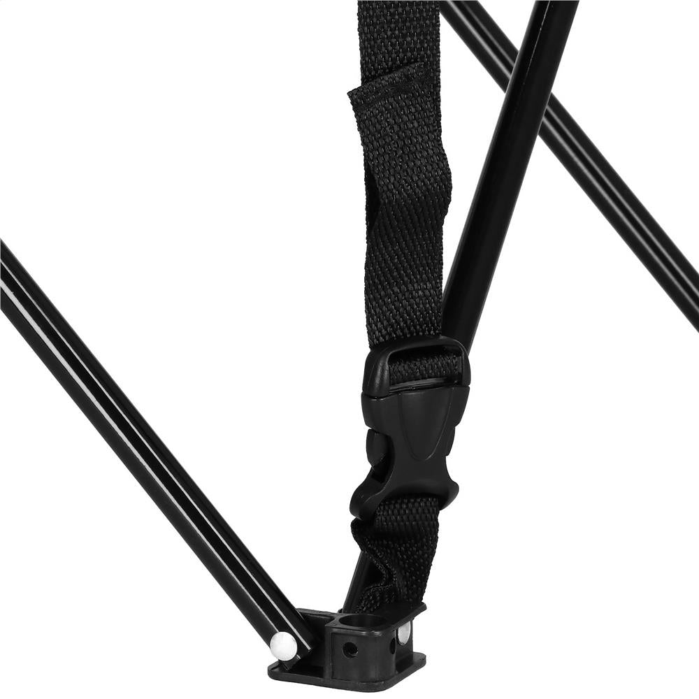 Masa plianta camping sau pescuit, cu 2 suporturi pahar, 46x46x45 cm, negru