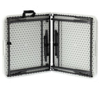 Masa dreptunghiulara pliabila multifunctionala, 120x75x60cm, alba