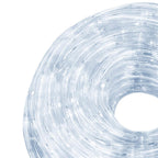 Instalatie tub furtun luminos pentru Craciun, 240 LED-uri, 10 m, pentru exterior, alb rece