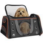 Geanta pentru transport animale mici-medii, pentru caine si pisica, pliabila, 24x48x33 cm, gri