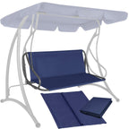 Husa din panza pentru leagan de gradina, sezut si spatar, 110x90cm, albastru