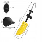 Set 2 sanuri pentru largit si alungit pantofi, din plastic, marime 36-38, galben