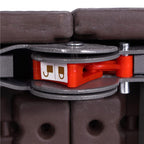 Masa dreptunghiulara pliabila multifunctionala, 1.8 m x 0.75 m x 0.75 m, imitatie ratan, maro