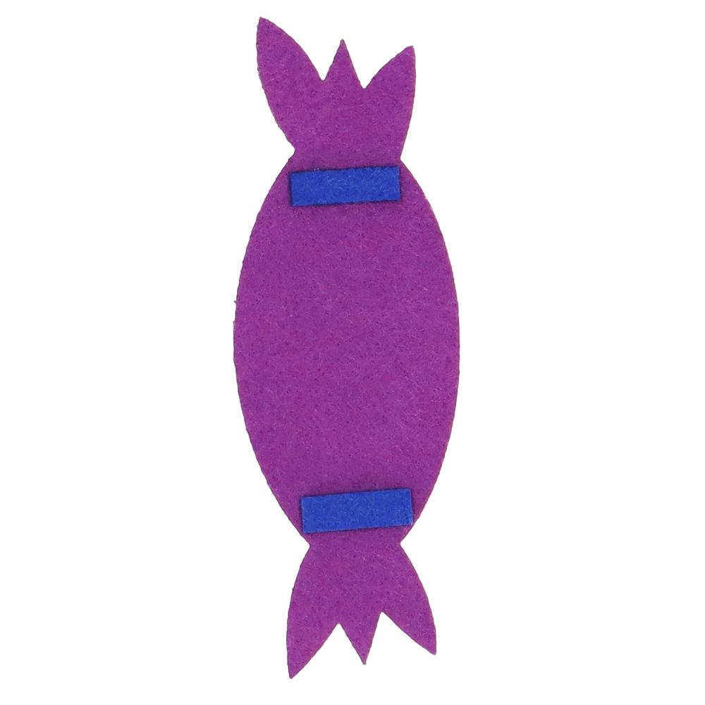 Brad de Craciun din pasla pentru copii, 115x80 cm, cu 26 decoratiuni