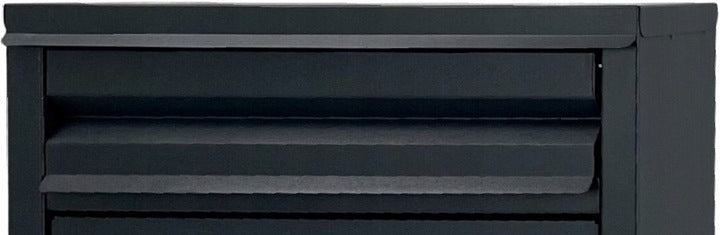 Cutie postala de exterior, pentru gard sau perete, din otel zincat, cu incuietoare, 32x8x25cm, gri inchis