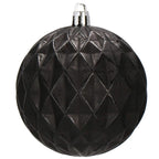 Set globuri de Craciun, 30 bucati, 8cm, 6 modele, negru